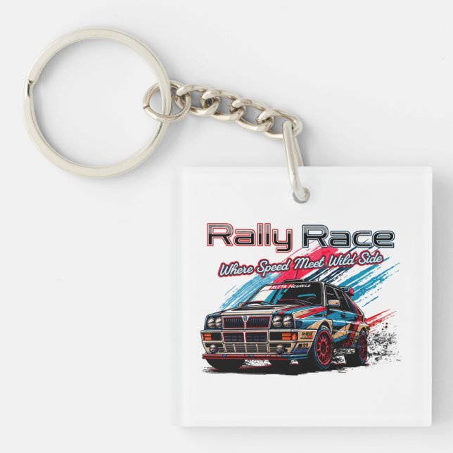 RALLY RACE - WHEN SPEED MEET WILD SIDE! KEY RING (Front)