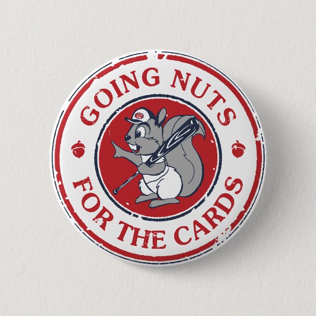 Rally Squirrel 6 Cm Round Badge (Front)