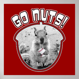 Rally Squirrel - Louis, Missouri Poster