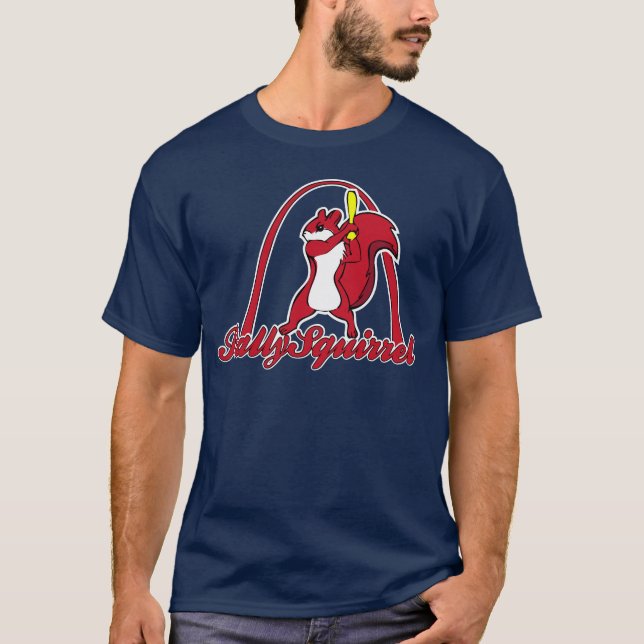 Rally Squirrel Men Shirt Blue (Front)
