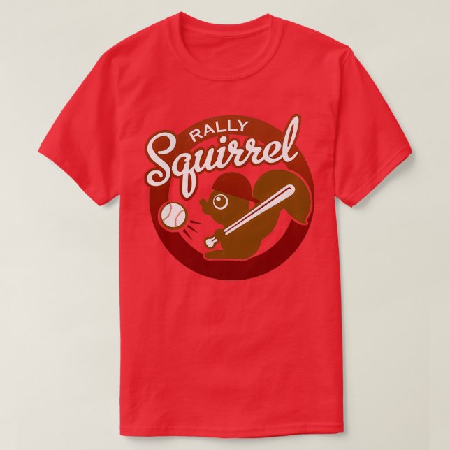 Rally Squirrel T-Shirt (Design Front)