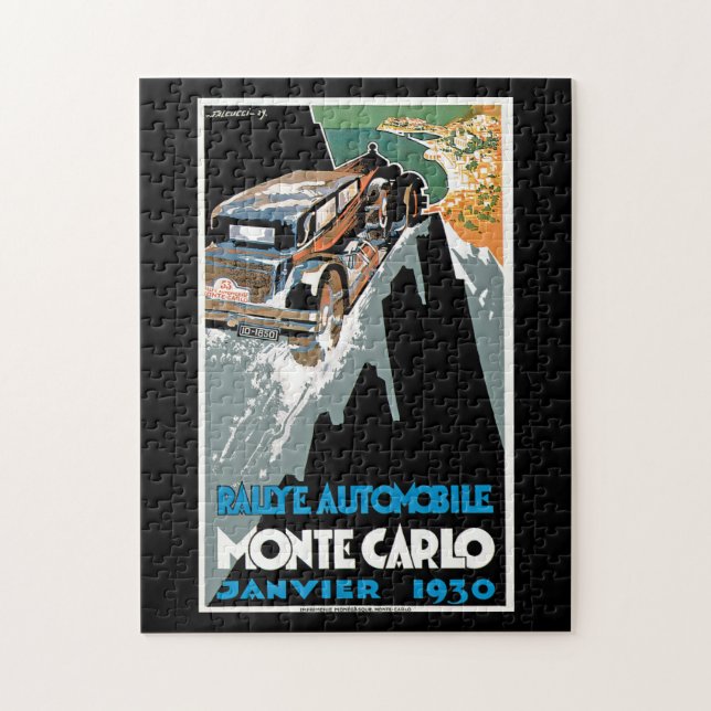 Rallye Automobile Monte Carlo Jigsaw Puzzle (Vertical)