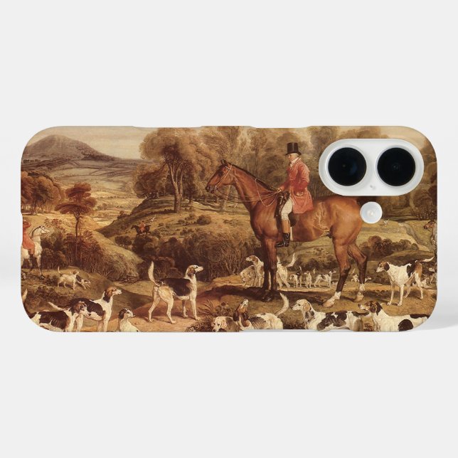 Ralph Lambton and his Hounds by James Ward Case-Mate iPhone Case (Back (Horizontal))