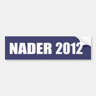 RALPH NADER Election Gear Bumper Sticker