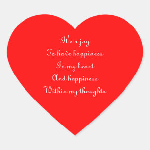 Ralph Staples quotations Heart Sticker