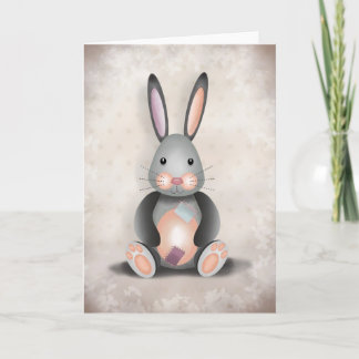 Ralph the Patchwork Rabbit - Greeting Card