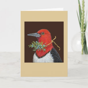 Ralph the red-headed woodpecker card