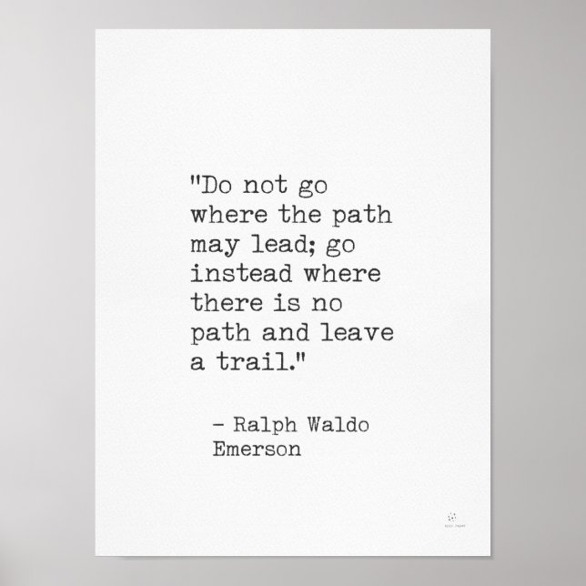 Ralph Waldo Emerson Poster (Front)