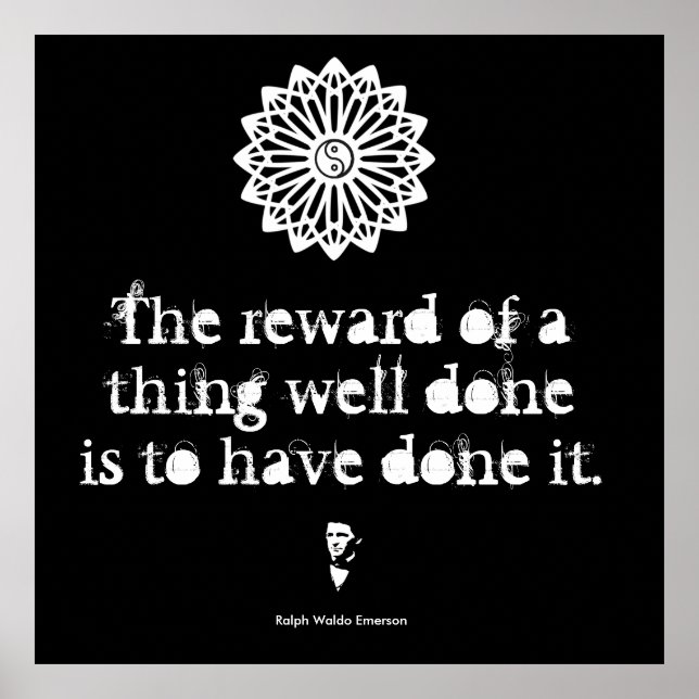 Ralph Waldo Emerson - Words of Wisdom Poster (Front)