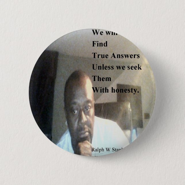 Ralph Wisden Staples 6 Cm Round Badge (Front)