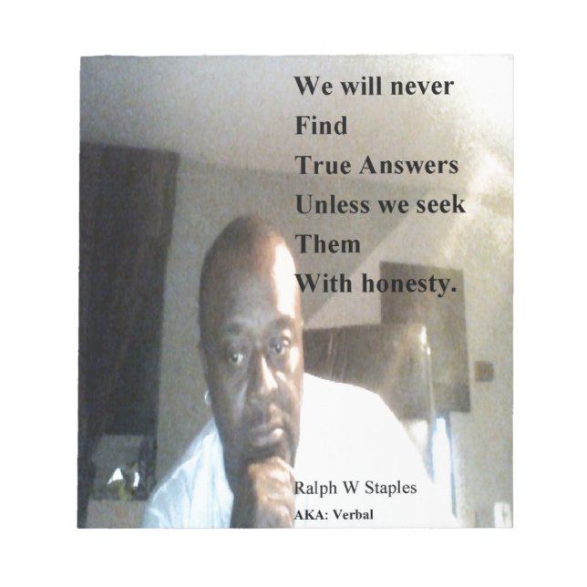 Ralph Wisden Staples Notepad (Front)