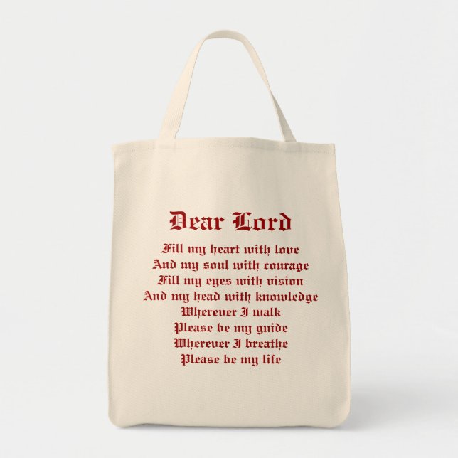 Ralph wisden staples prayer tote bag (Front)