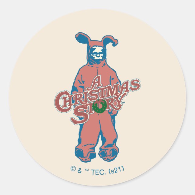 Ralphie | Pink Nightmare Classic Round Sticker (Front)