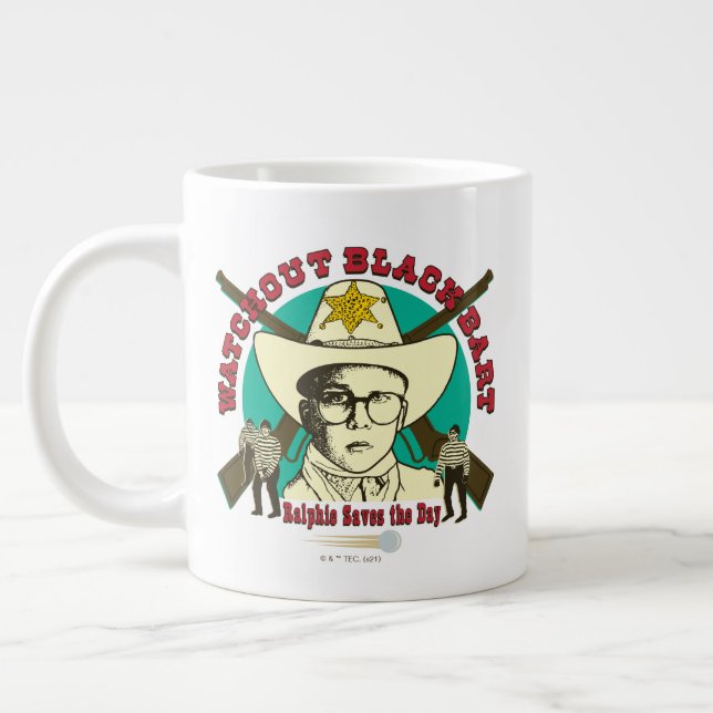 Ralphie Saves the Day Large Coffee Mug (Left)