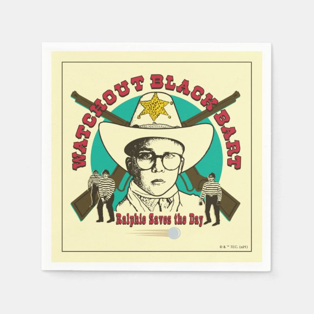 Ralphie Saves the Day Napkin (Front)