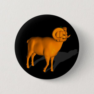 Ram 6 Cm Round Badge
