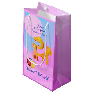  Ram Aries Zodiac Baby  (March 21 - April 19) Small Gift Bag