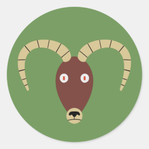 Ram Classic Round Sticker