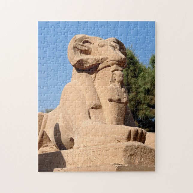 Ram-headed Sphinx in Karnak Temple - Egypt Jigsaw Puzzle (Vertical)