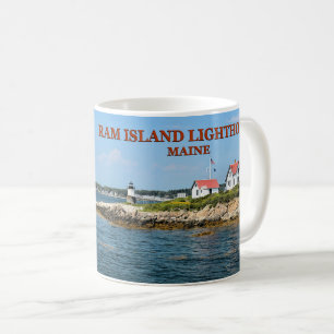 Ram Island Lighthouse, Boothbay Harbour Maine Mug