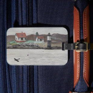 Ram Island Maine Luggage Tag