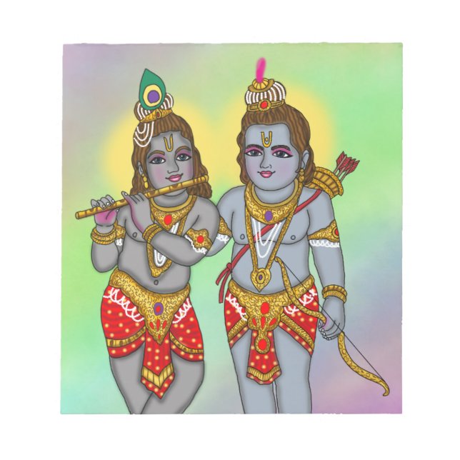 Ram & Krishna Stationery Notepad (Front)