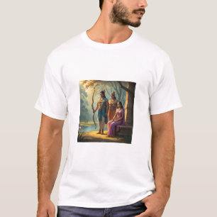 Ram Lakshman Sita painting T-Shirt
