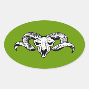 RAM OVAL STICKER