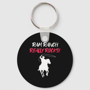 Ram Ranch Really Rocks Horse Horseback Riding Cowb Key Ring