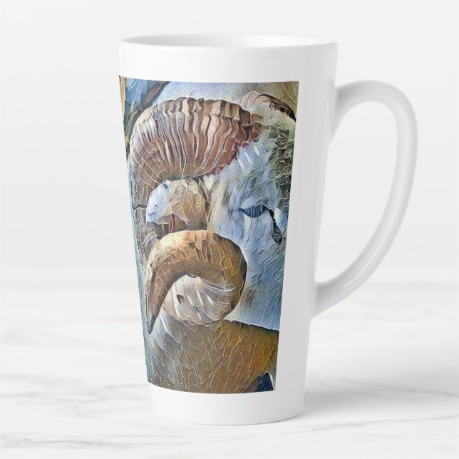 RAM SHEEP FARM ANIMAL LATTE MUG (Right)