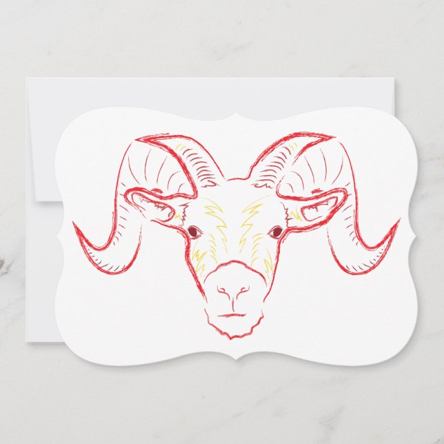ram sketch invitation (Front)
