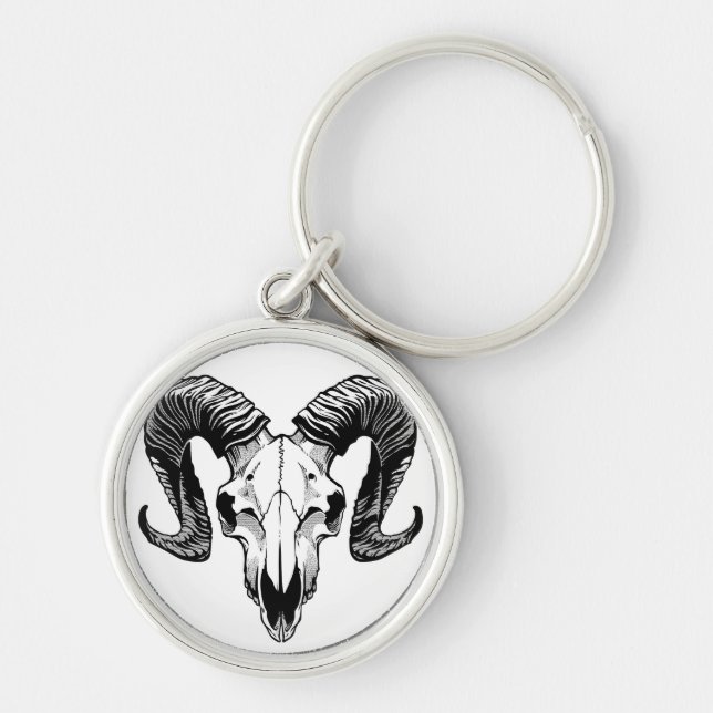 Ram skull key ring (Front)