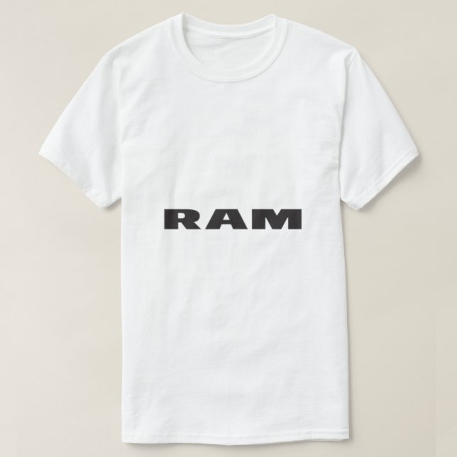 Ram Trucks Shield Flag FrontBack  T-Shirt (Design Front)