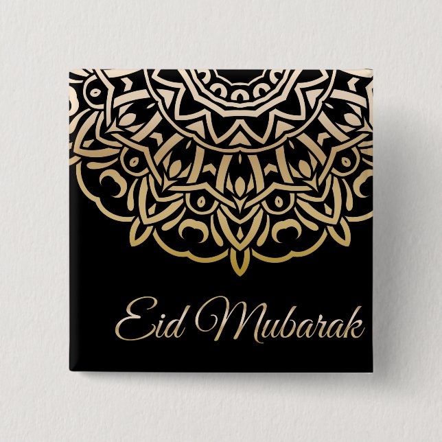 Ramadan Al Adha and Fitr 15 Cm Square Badge (Front)