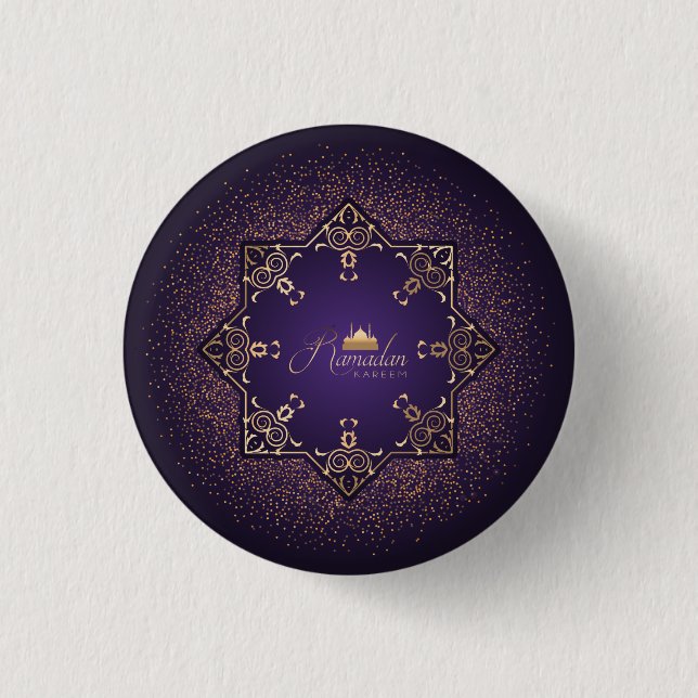 Ramadan Al Adha and Fitr 3 Cm Round Badge (Front)