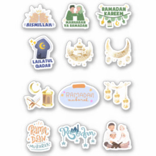 Ramadan and Eid Muslim Islamic Holiday Stickers