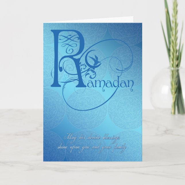 ramadan card blue (Front)