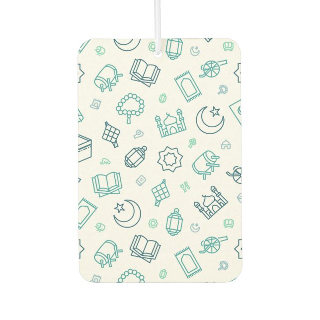 Ramadan Doodles Car Freshener (Front)