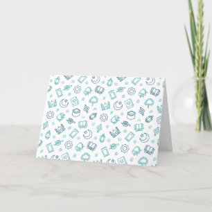 Ramadan Doodles Greeting Card (Blank)