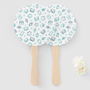 Ramadan Doodles Hand Fans