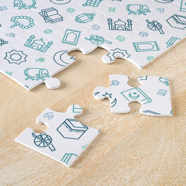 Ramadan Doodles Jigsaw Puzzle (Side)