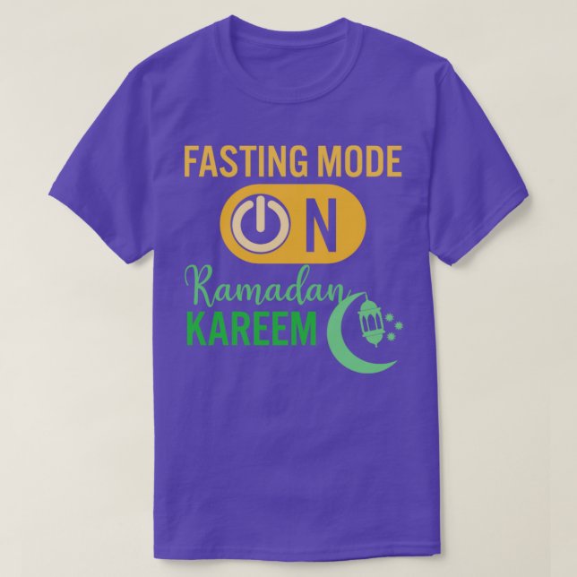 Ramadan Fasting Fashion On Happy Ramadan Muslims H T-Shirt (Design Front)