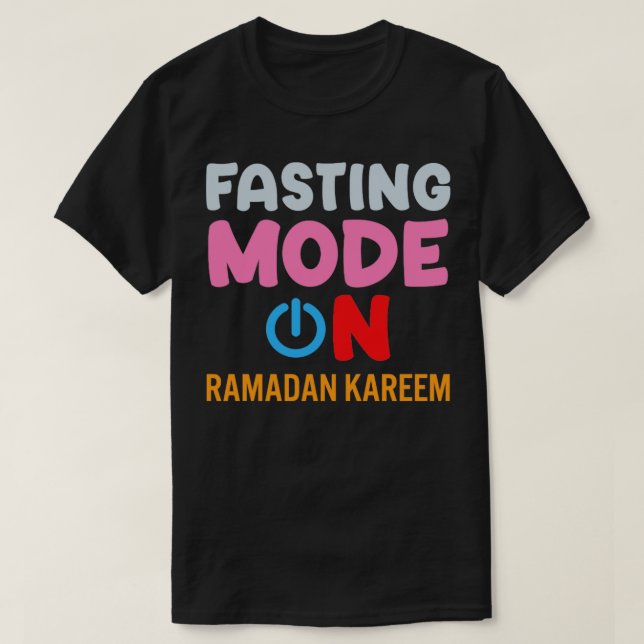 Ramadan Fasting Fashion On Happy Ramadan Muslims H T-Shirt (Design Front)