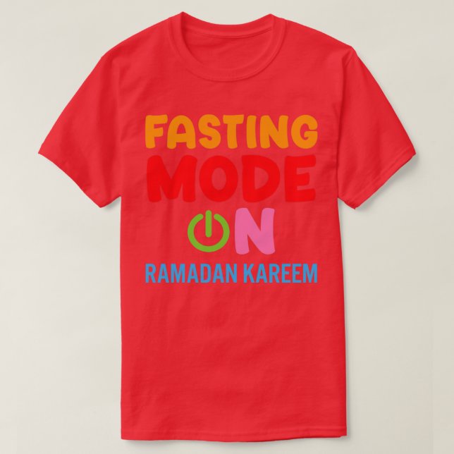Ramadan Fasting Fashion On Happy Ramadan Muslims H T-Shirt (Design Front)