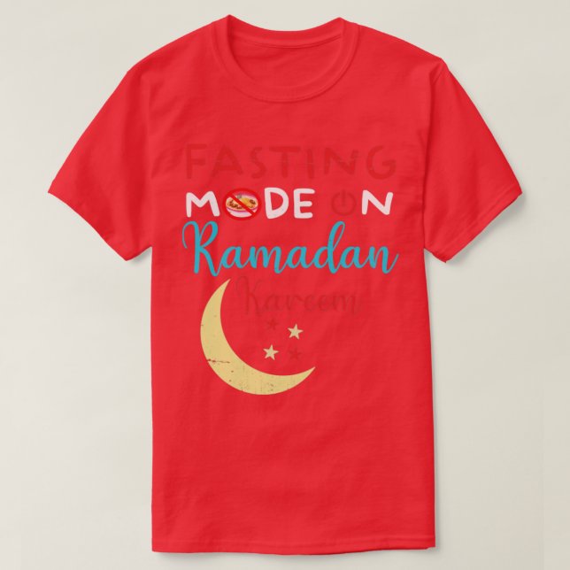 Ramadan Fasting Fashion On Happy Ramadan Muslims H T-Shirt (Design Front)