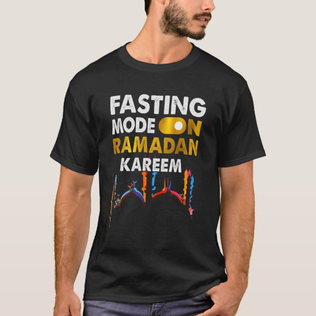 Ramadan Fasting Fashion On Muslims Mubarak Holy Mo T-Shirt (Front)