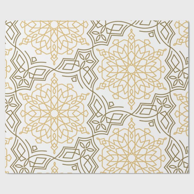 Ramadan Geometric Wrapping Paper (Flat)