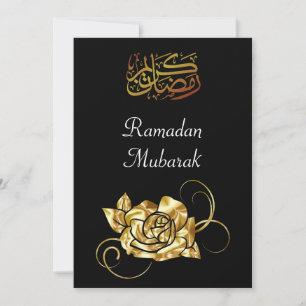 Ramadan  gold greeting holiday card