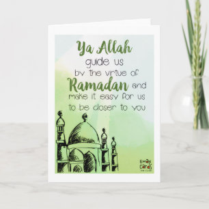 Ramadan - Holy Month Blessings - Dua Card
