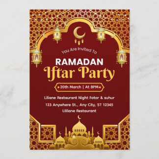 Ramadan Iftar Invitation Card